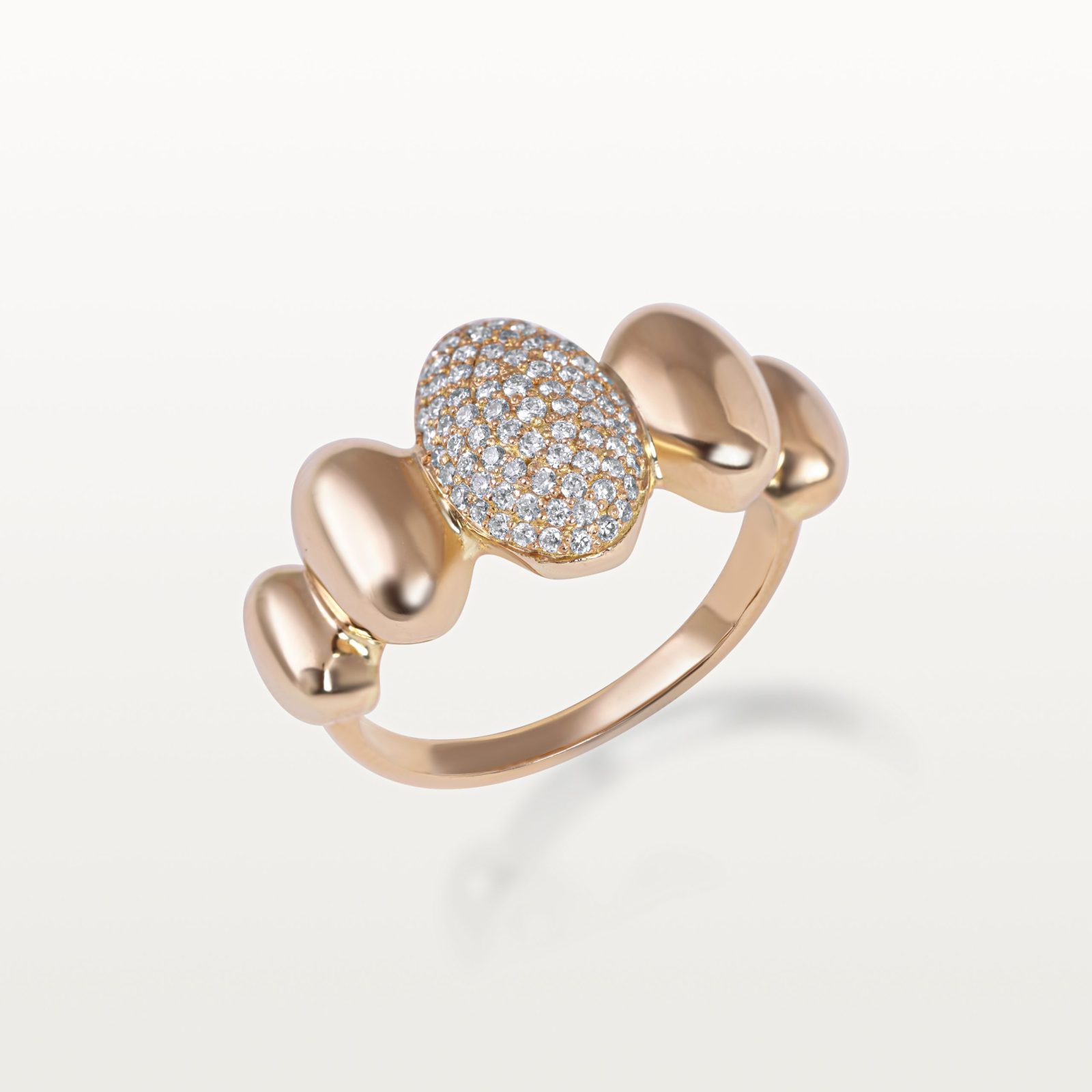 bague-bloom-oval-pavé-diamants-blanc-kara.s-joaillerie-maroc