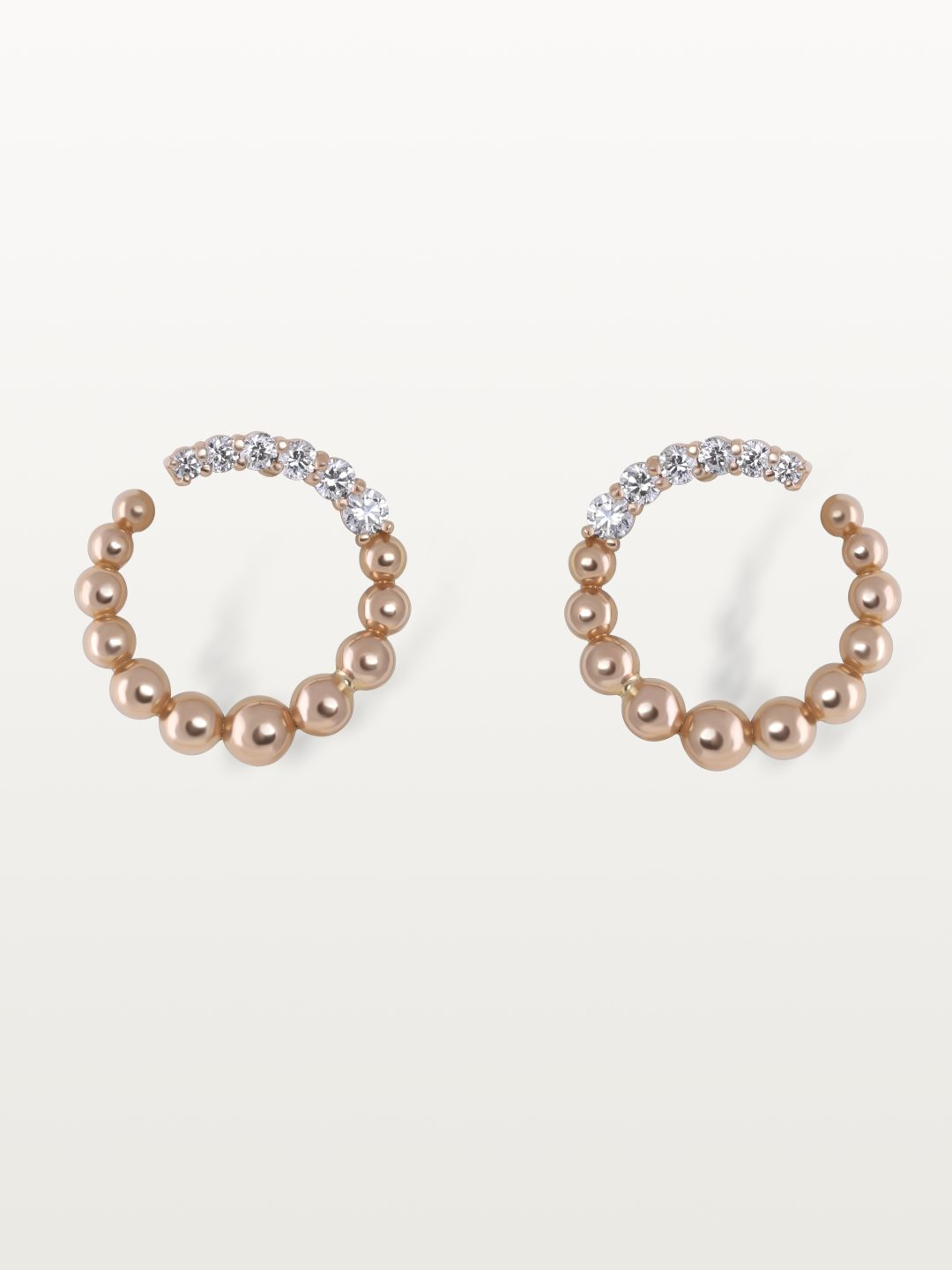 PUCES D’OREILLES BLOOM, SERTI