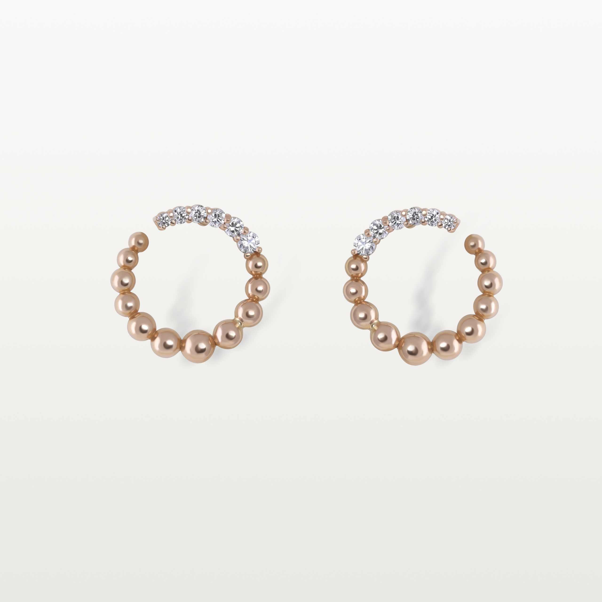 PUCES D’OREILLES BLOOM, SERTI