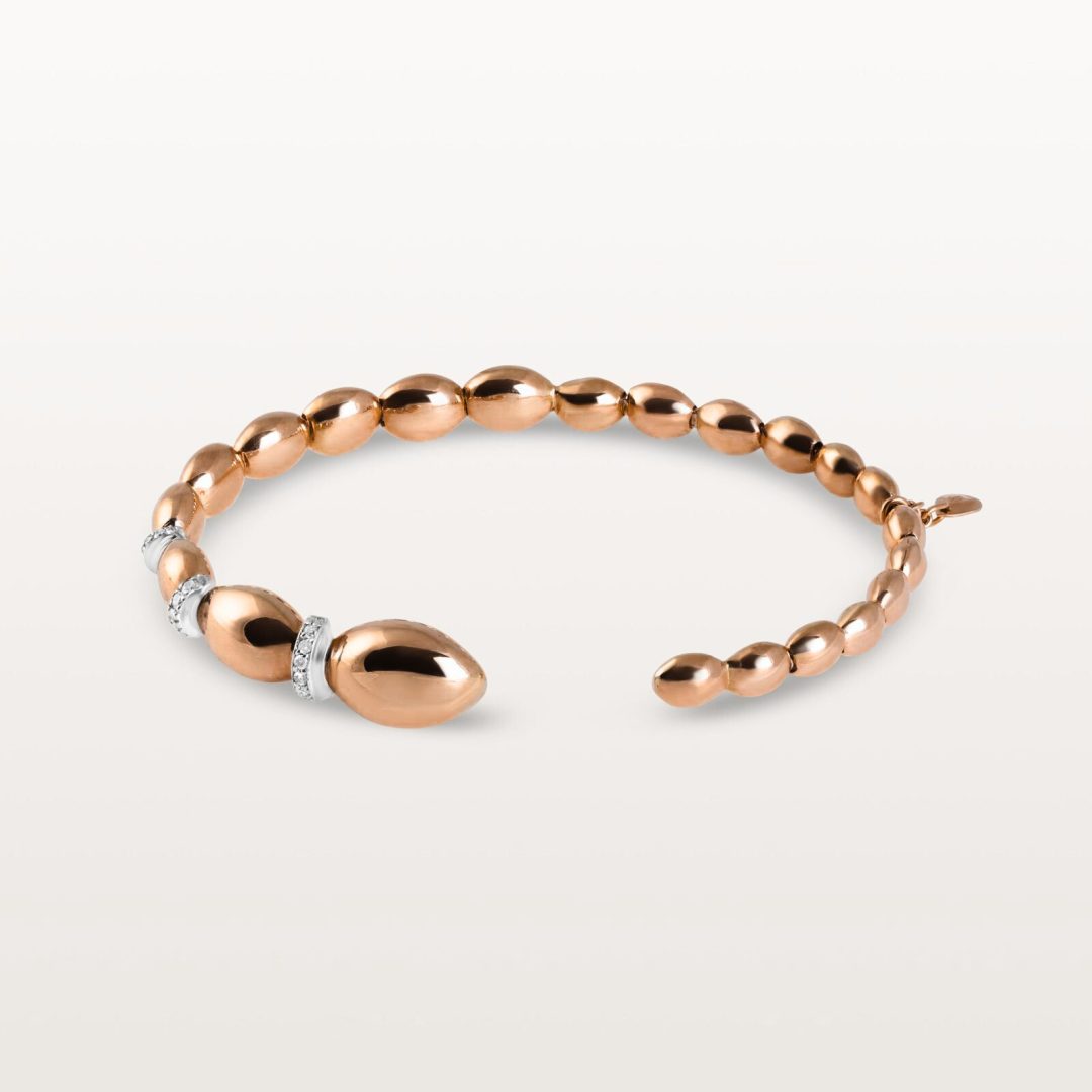 BRACELET BLOOM, OVALE, SERTI, VERSION DÉGRADÉE