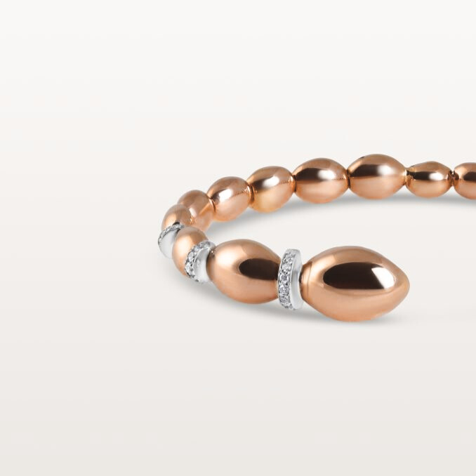 img src="bracelet.jpg" alt="bracelet ovales jonc ouvert en or rose et diamants"