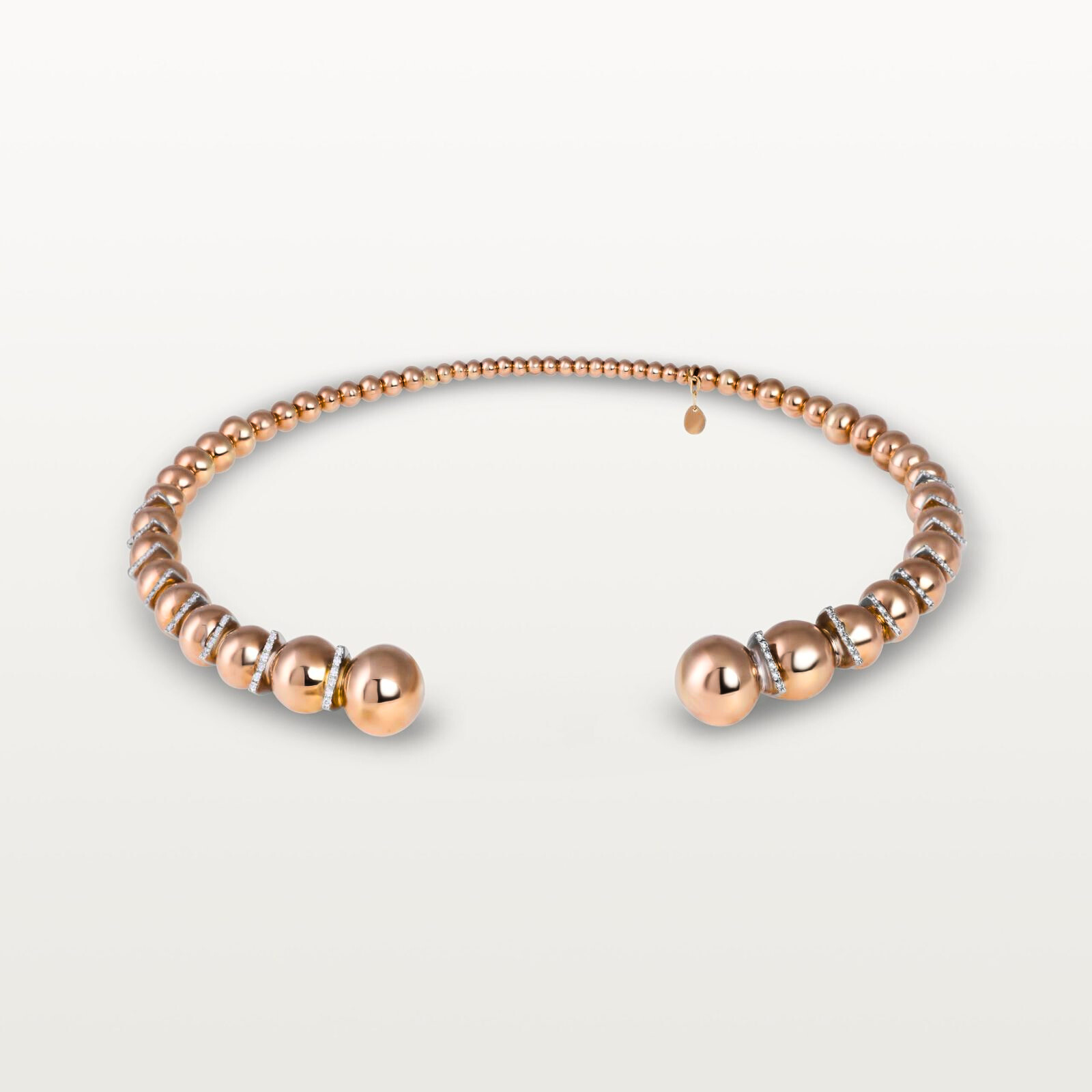 COLLIER CHOKER BLOOM, GRAND MODELE, SERTI