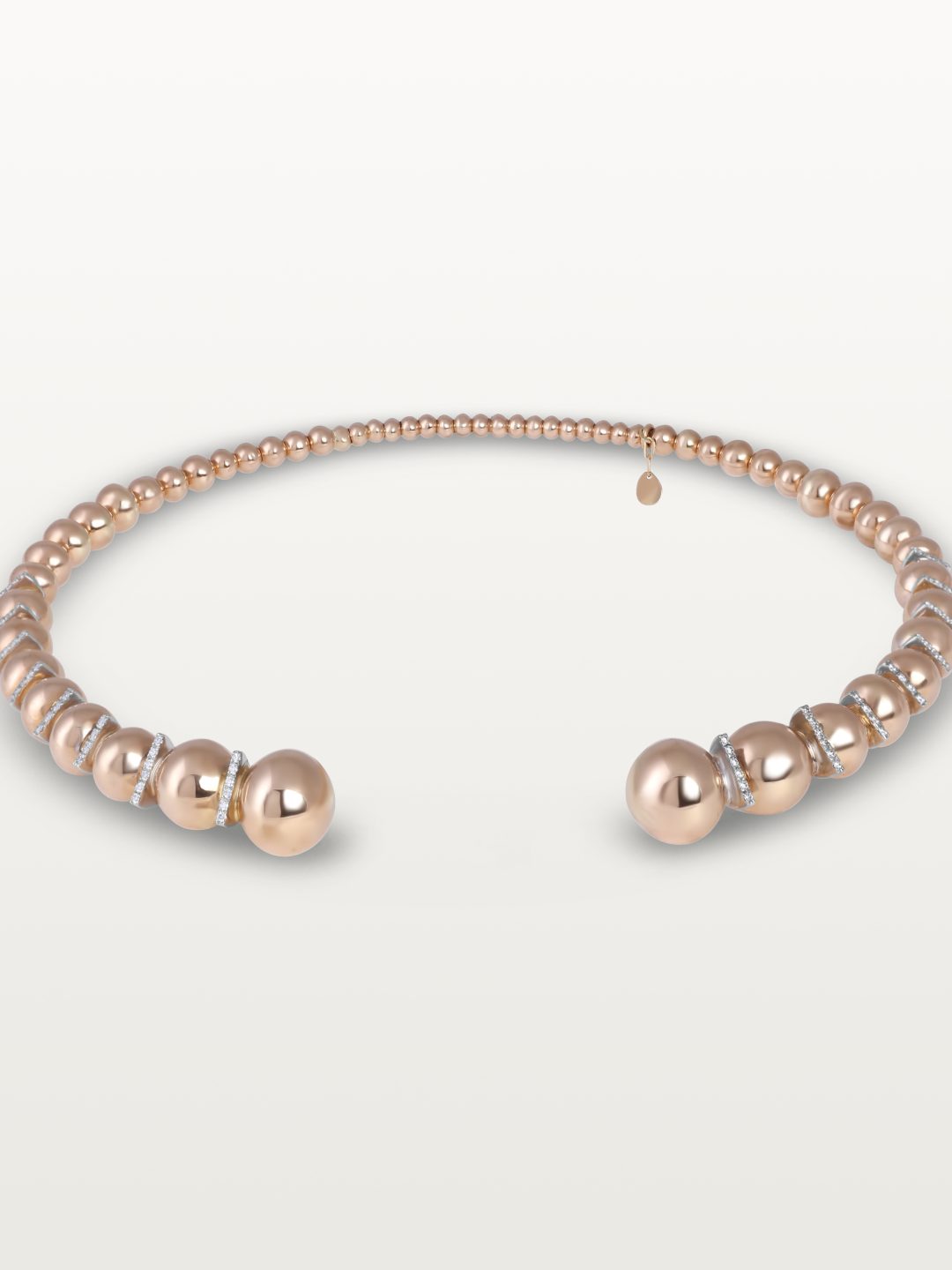 COLLIER CHOCKER BLOOM, GRAND MODELE, SERTI