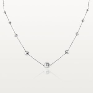 COLLIER BLOOM, CHAÎNE PONCTUÉE DE SPHÈRES
