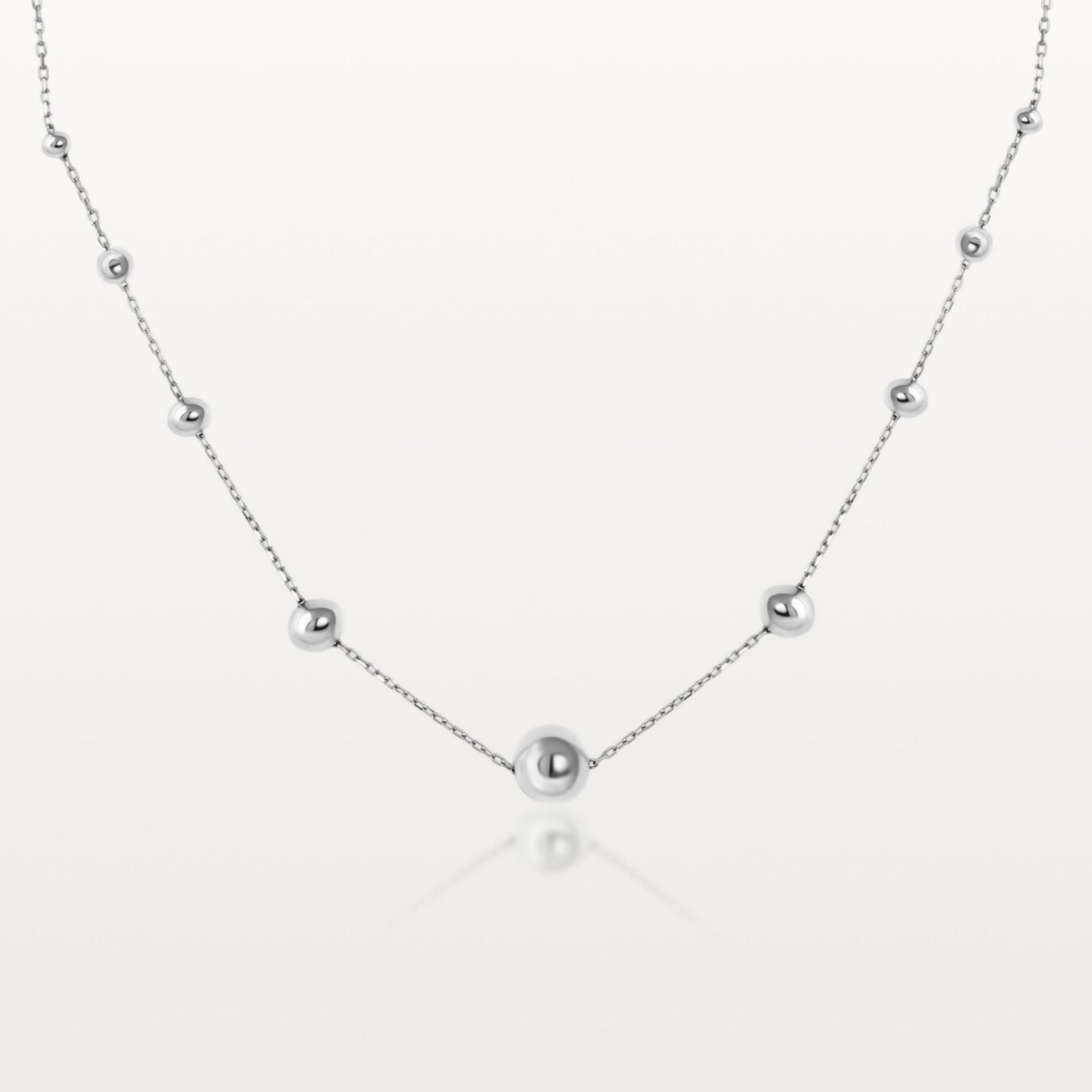 COLLIER BLOOM, CHAÎNE PONCTUÉE DE SPHÈRES