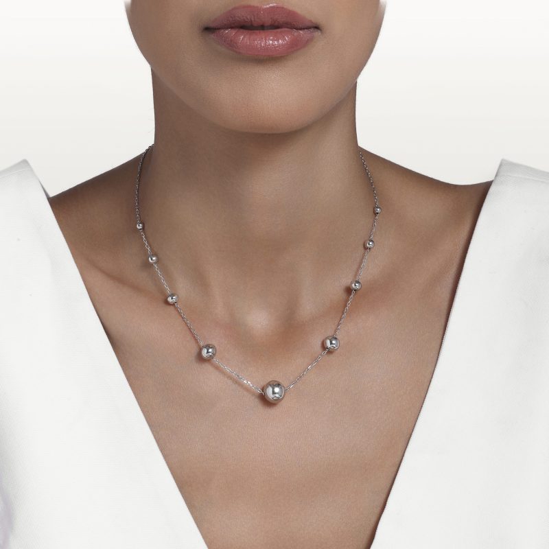 collier-bloom-sphères-boules-d’or-blanc-karas