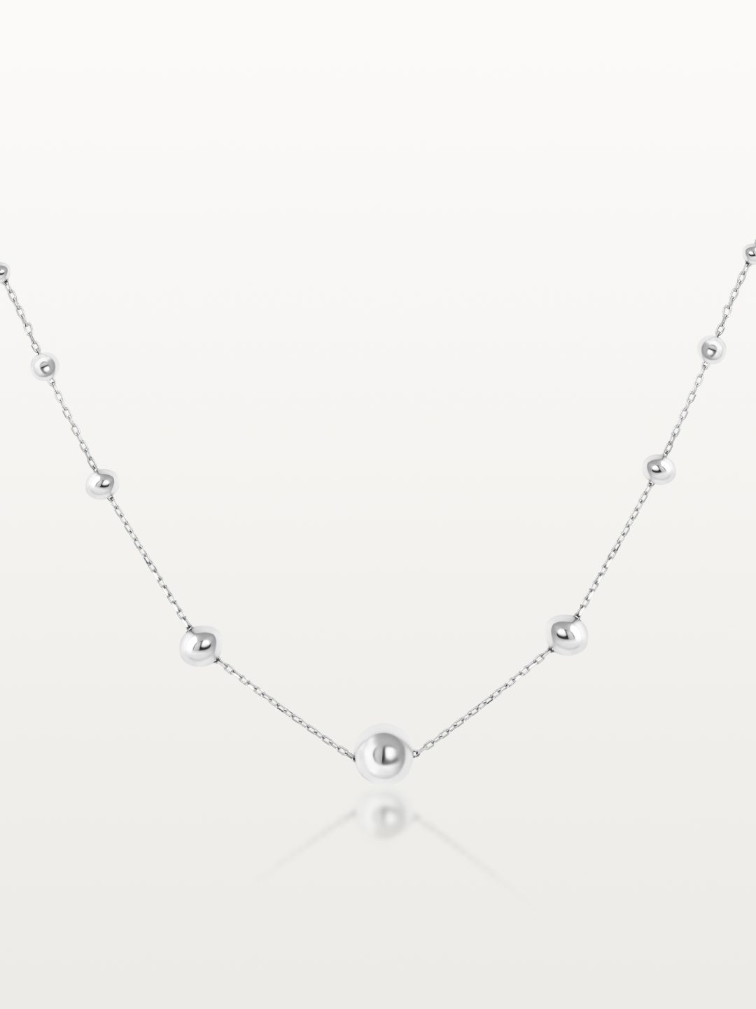 COLLIER BLOOM, CHAÎNE PONCTUÉE DE SPHÈRES