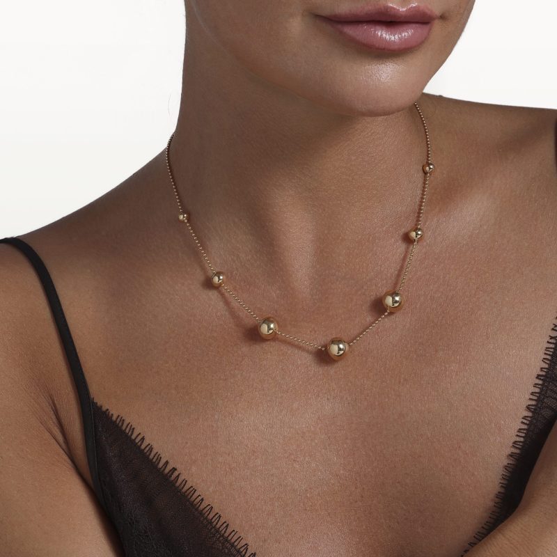 collier-bloom-sphères-or-jaune-boule-d’or