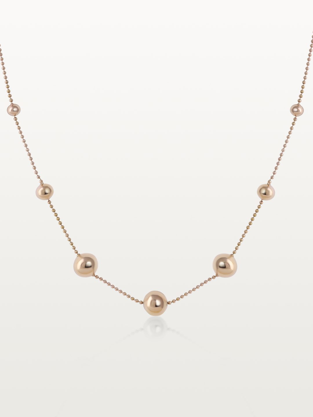 COLLIER BLOOM, CHAÎNE PONCTUÉE DE SPHÈRES