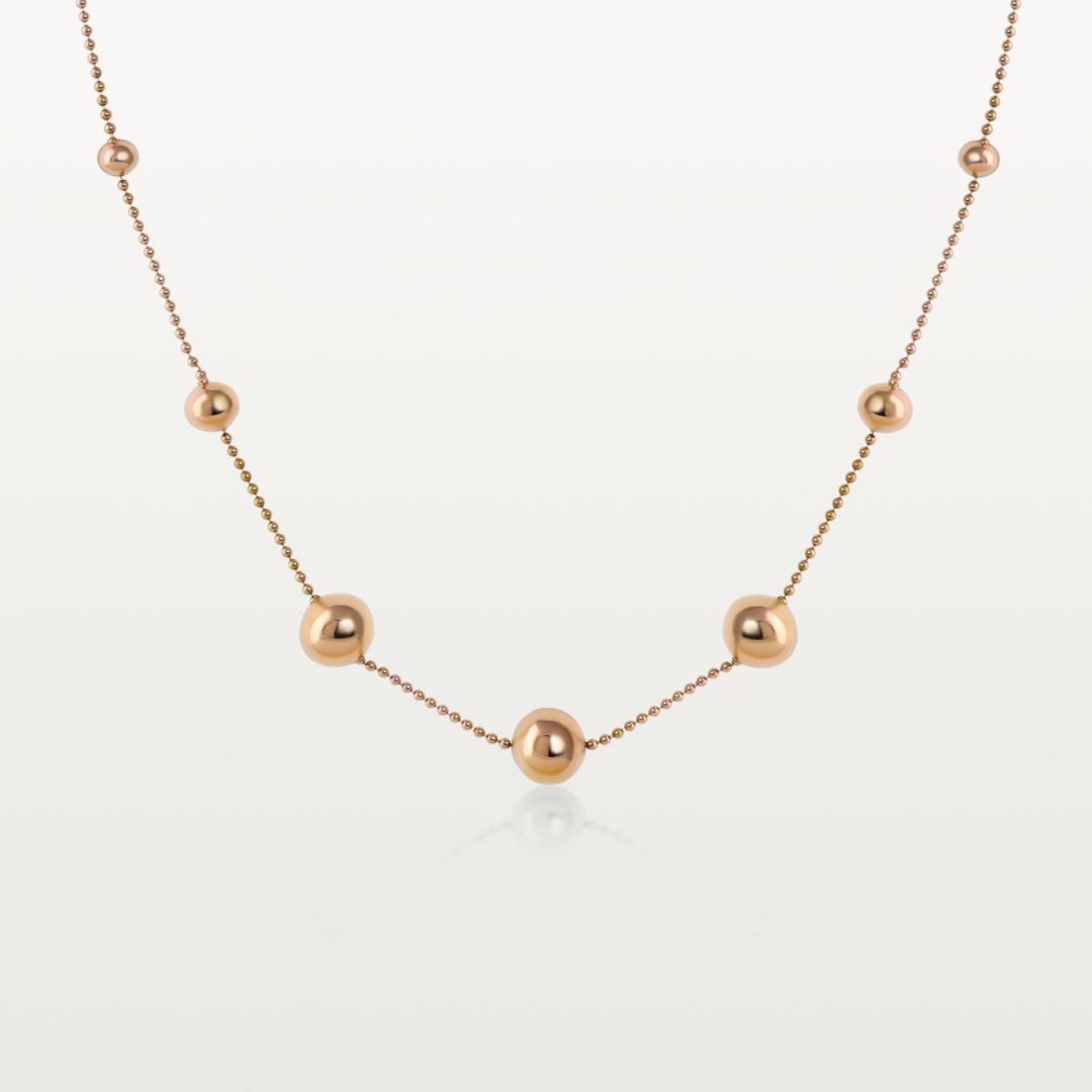 COLLIER BLOOM, CHAÎNE PONCTUÉE DE SPHÈRES