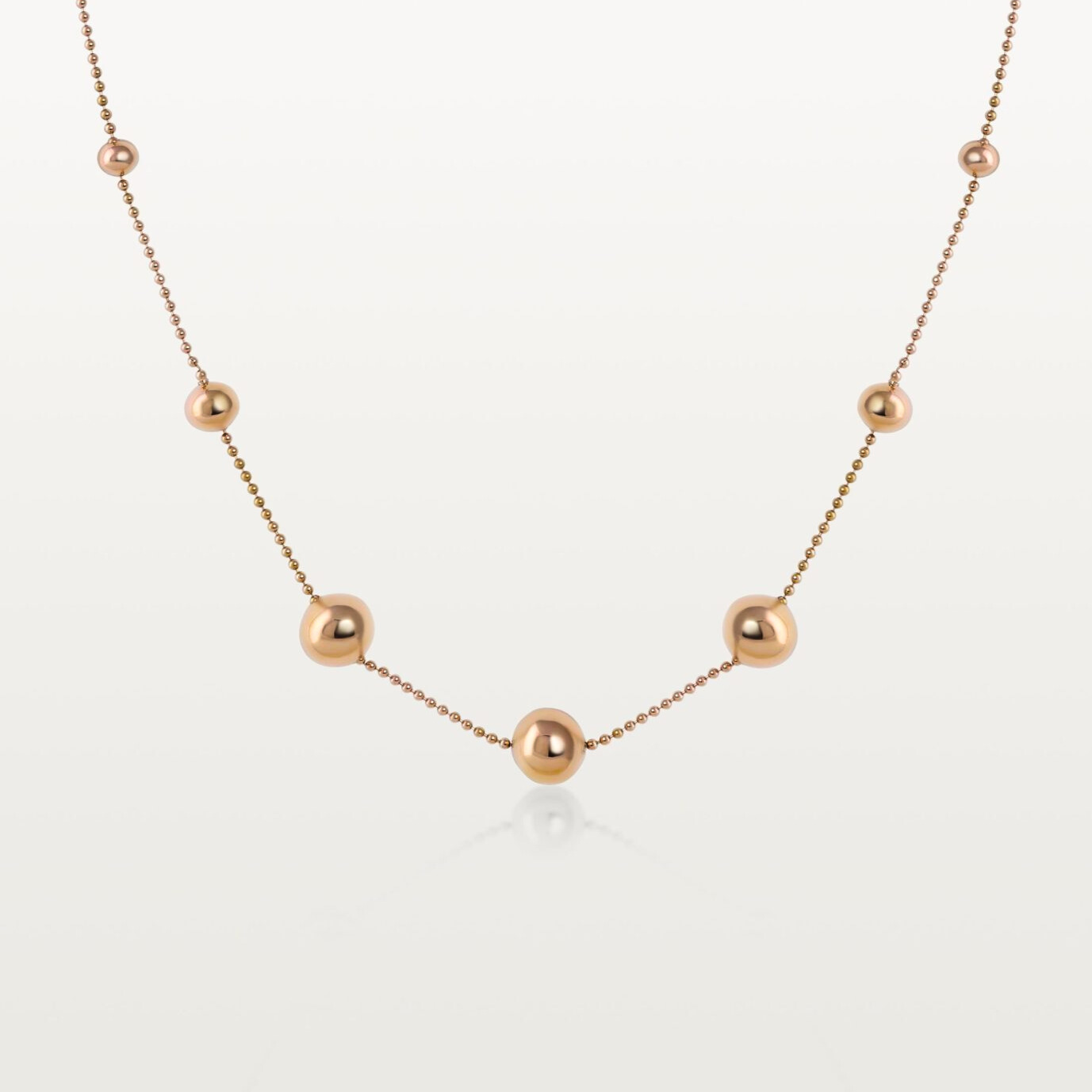 COLLIER BLOOM, CHAÎNE PONCTUÉE DE SPHÈRES