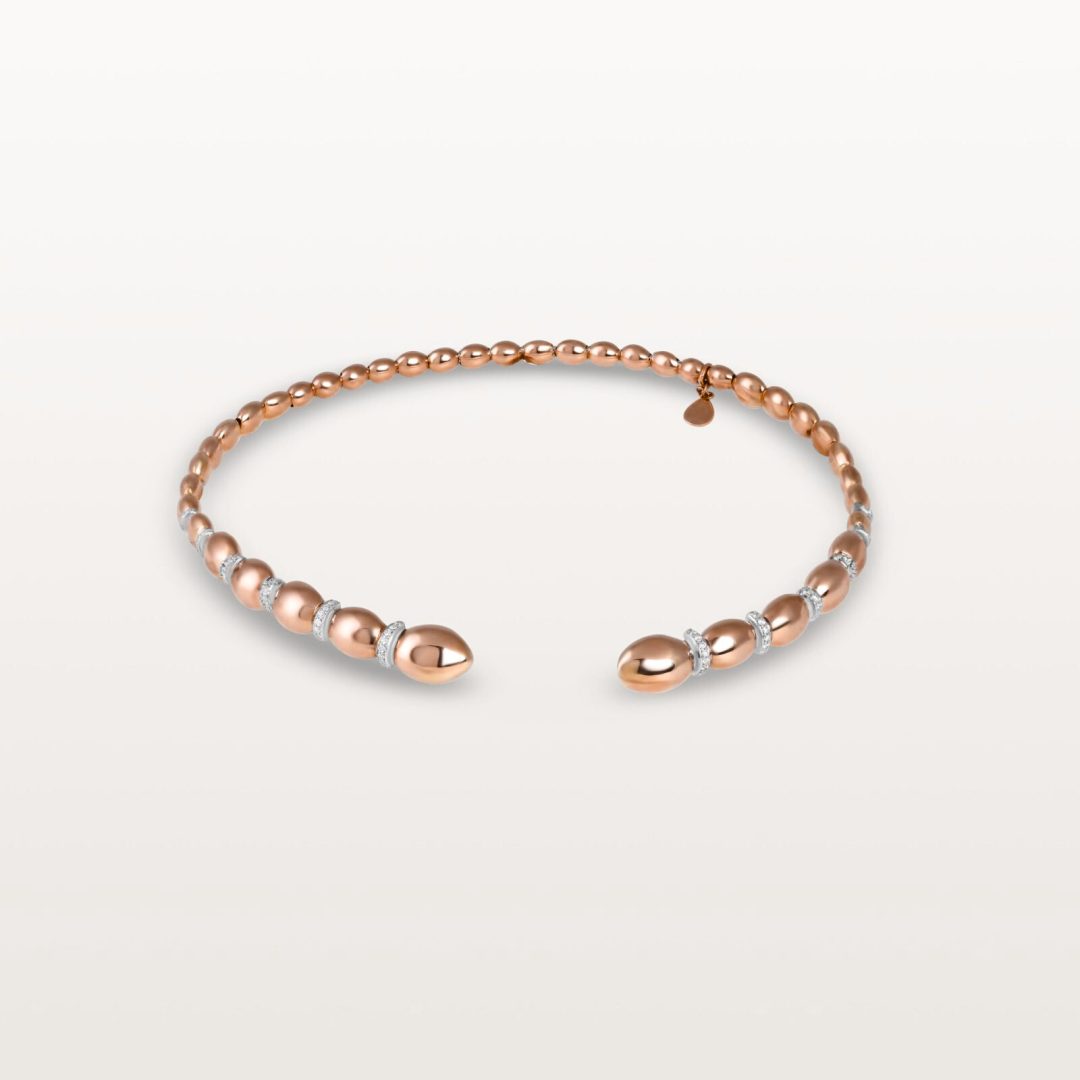 COLLIER CHOKER BLOOM, OVALE, SERTI