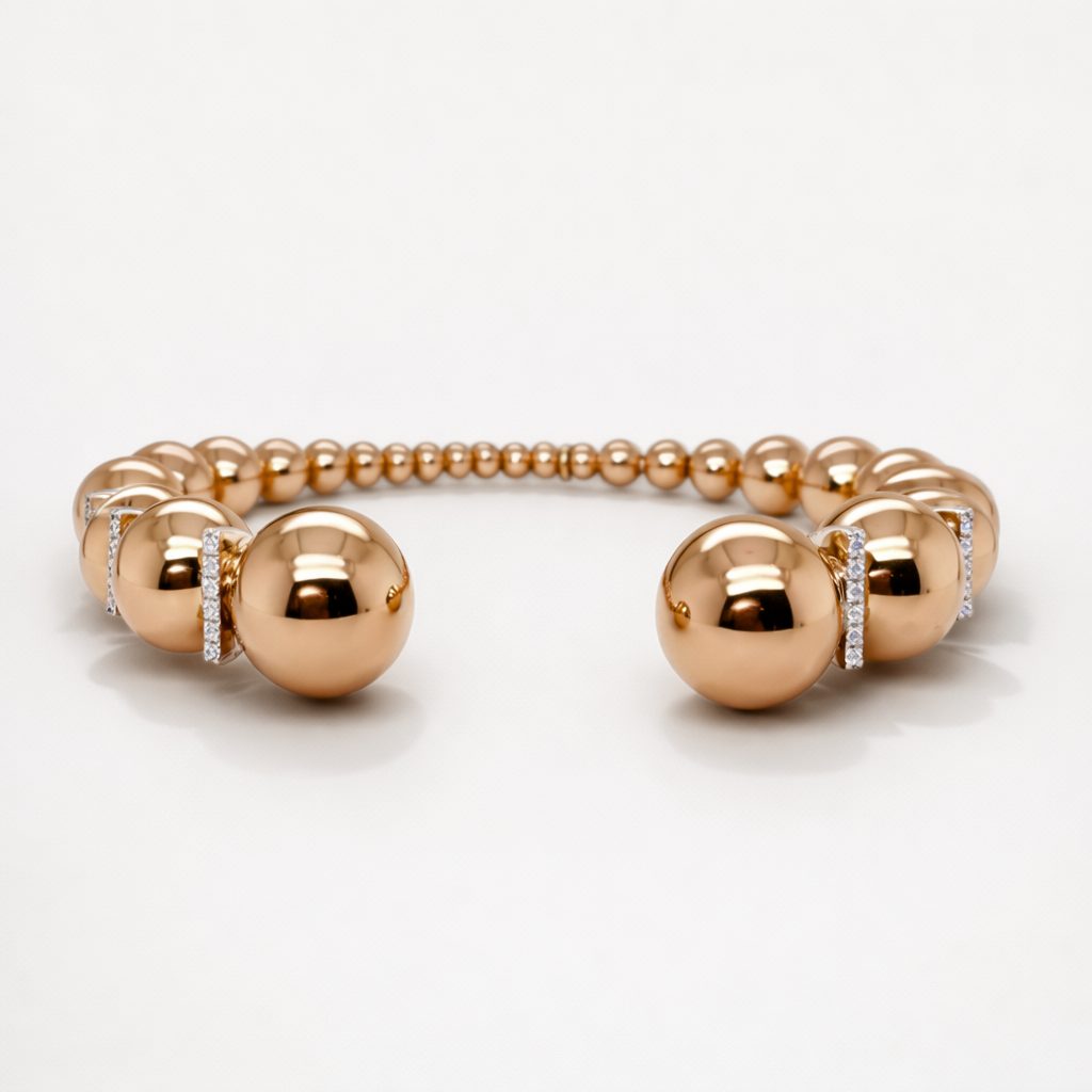 BRACELET BLOOM, GRAND MODELE, SERTI