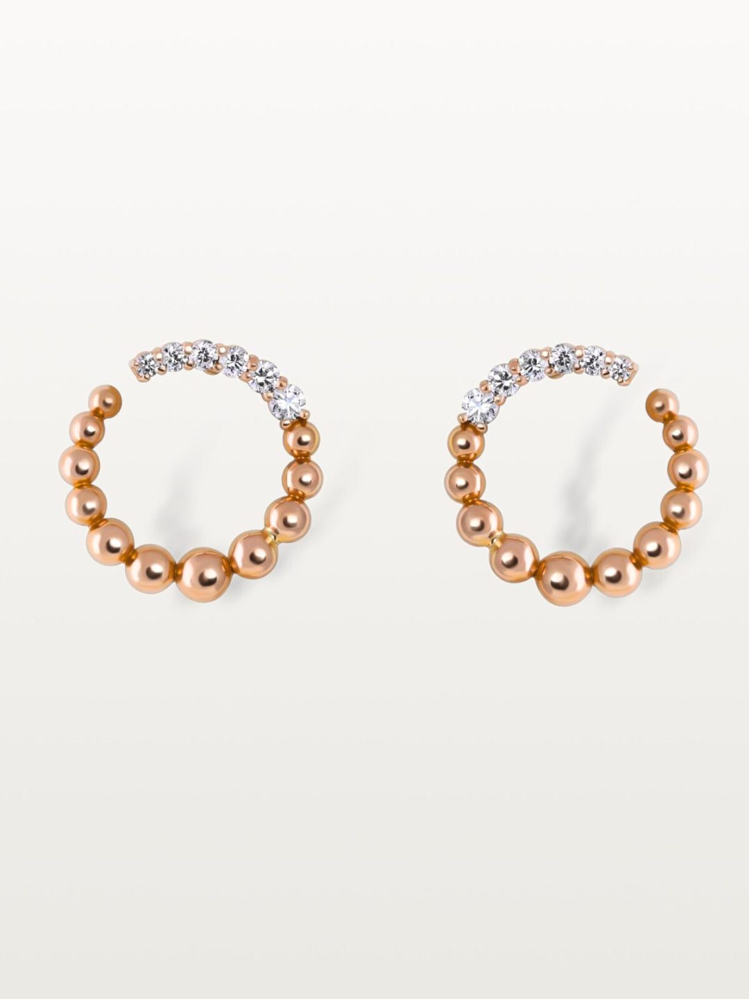 PUCES D’OREILLES BLOOM, SERTI