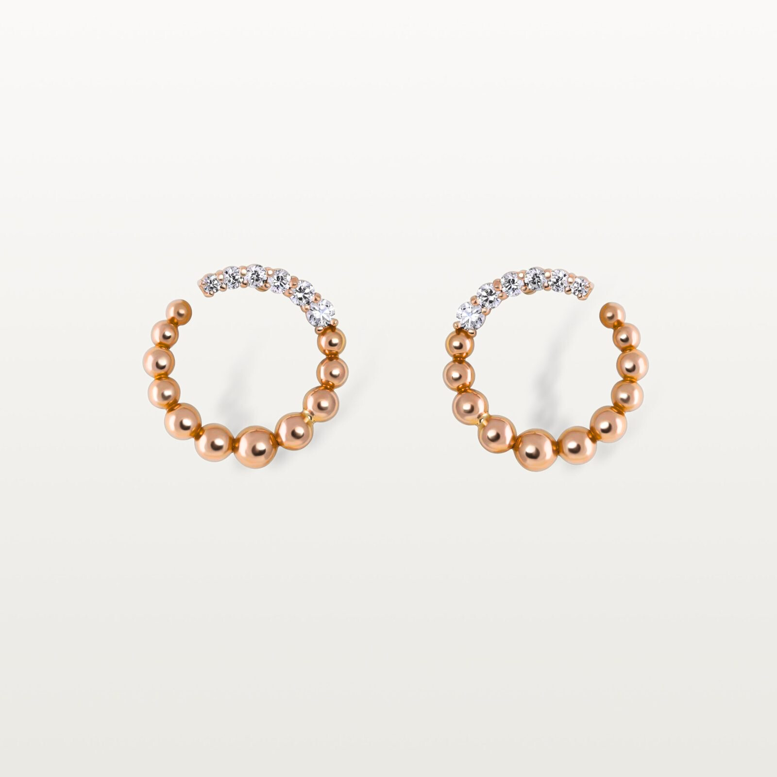 PUCES D’OREILLES BLOOM, SERTI