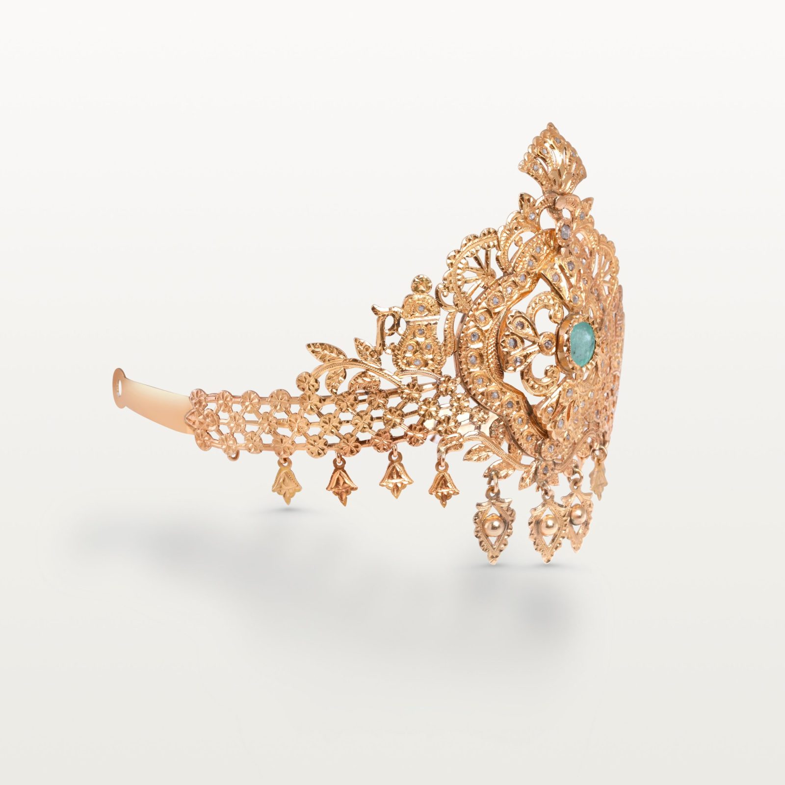taj-frafr-couronne-or-bijoux-traditionnelle-marocain-beldi-ancien-kara.s-maroc-hommage-au-passé 2