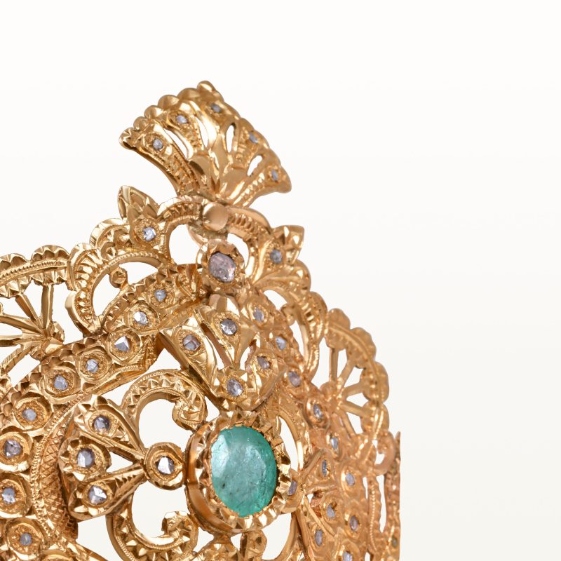 taj-frafr-couronne-or-bijoux-traditionnelle-marocain-beldi-ancien-kara.s-maroc-hommage-au-passé 4