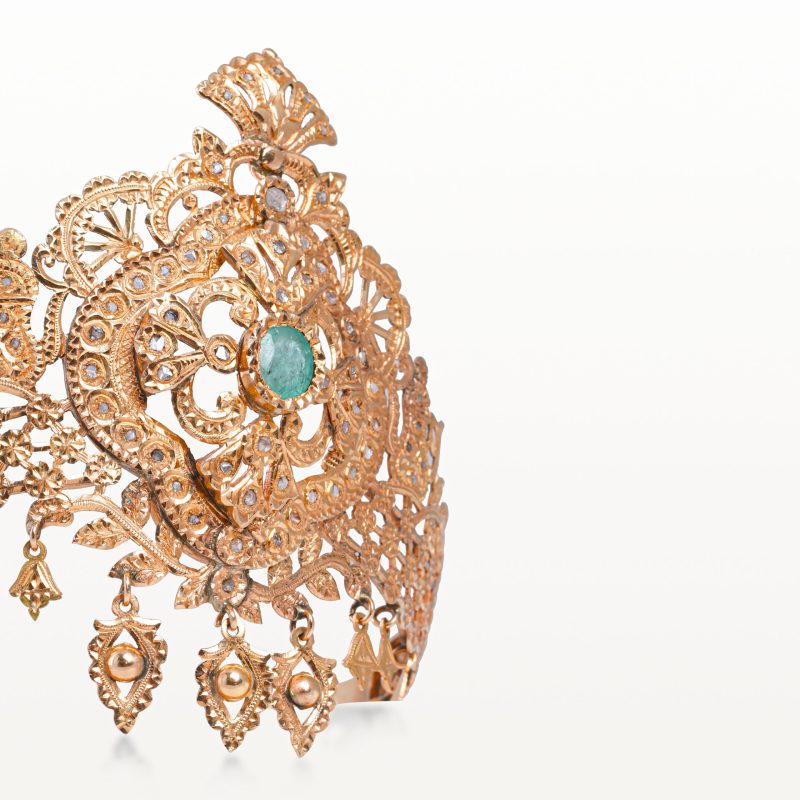 taj-frafr-couronne-or-bijoux-traditionnelle-marocain-beldi-ancien-kara.s-maroc-hommage-au-passé