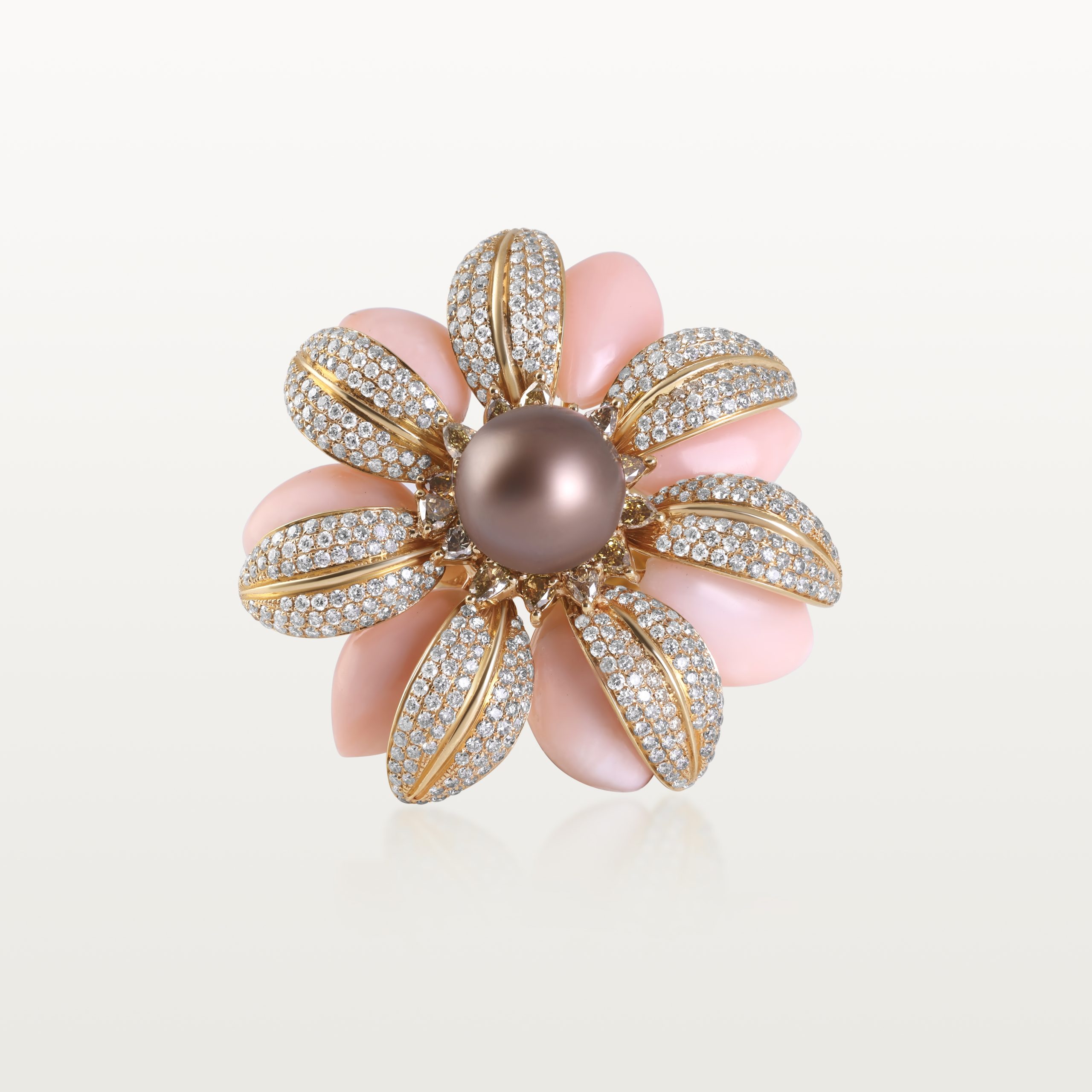 BAGUE LES FLEURS DU BIEN, CORAIL