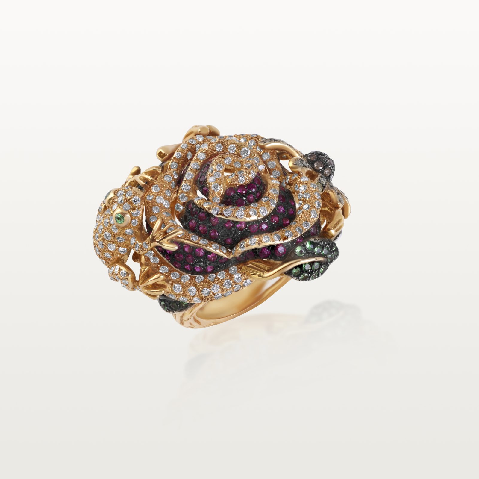 bague-diamants-blanc-diamants-jaune-marron-rubis-rose-tzavorite-fleurs-haute-joaillerie-kara.s3-les-fleurs-du-bien
