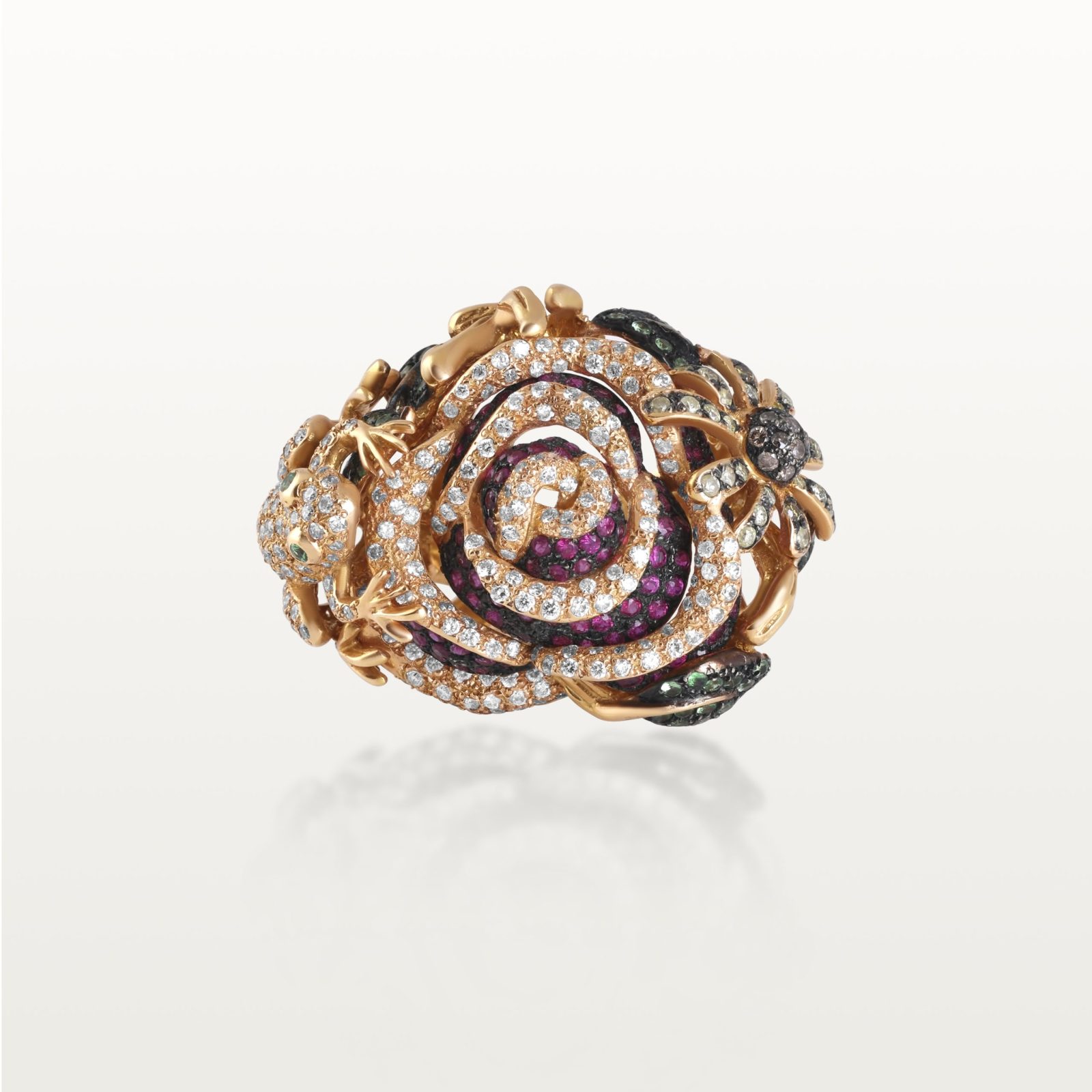 bague-diamants-blanc-diamants-jaune-marron-rubis-rose-tzavorite-fleurs-haute-joaillerie-kara.s4-les-fleurs-du-bien