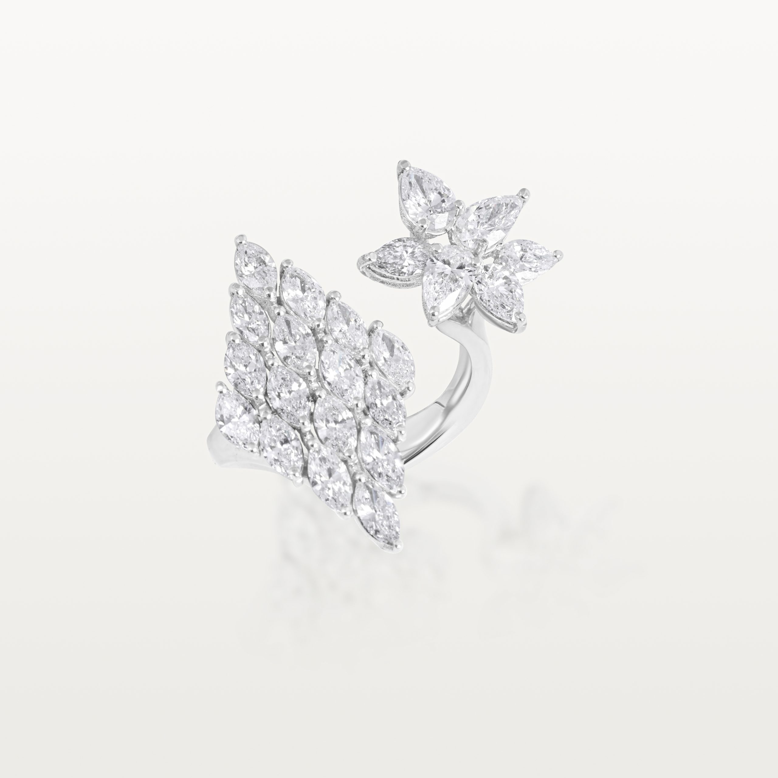 BAGUE LES IMPÉRIALES, DUO DE COMPOSITION DE DIAMANTS