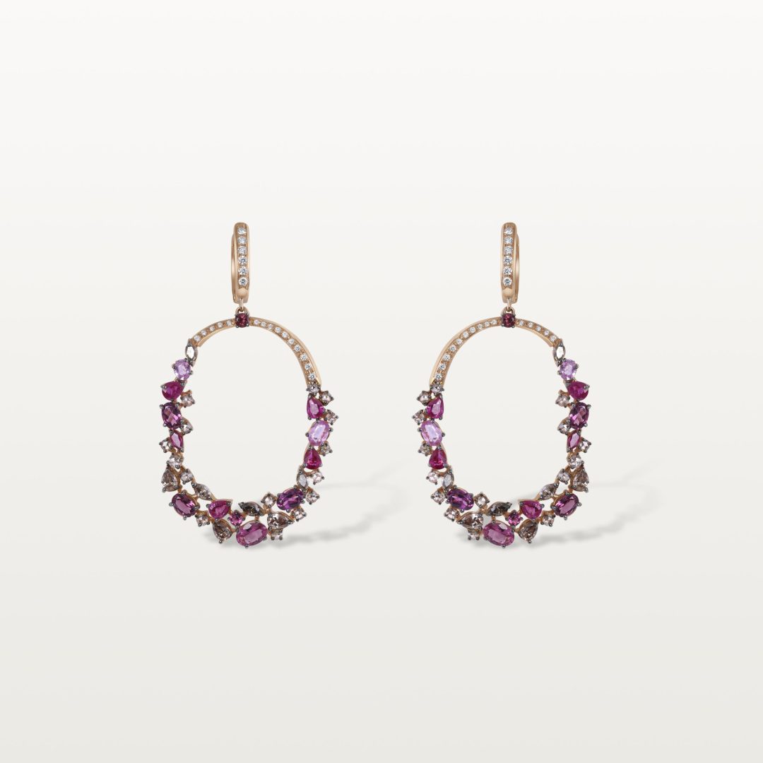 BOUCLES D’OREILLES LE LAC DES CYGNES, HALO DE PÉTALE