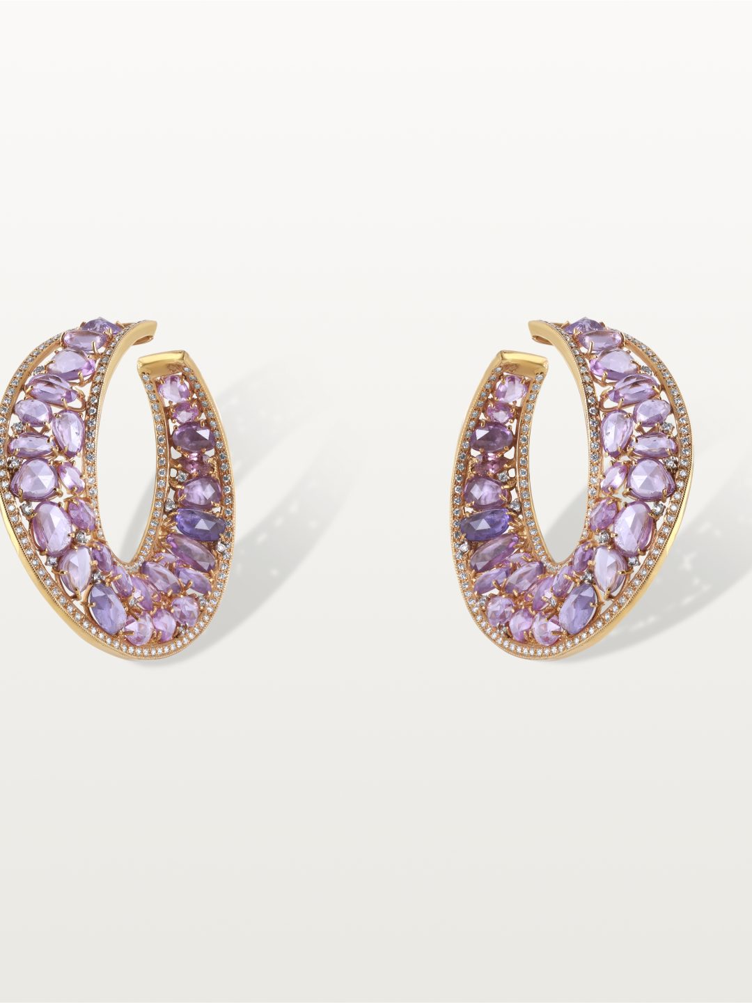 BOUCLES D’OREILLE LE LAC DES CYGNES, LUEUR DE ROSÉE