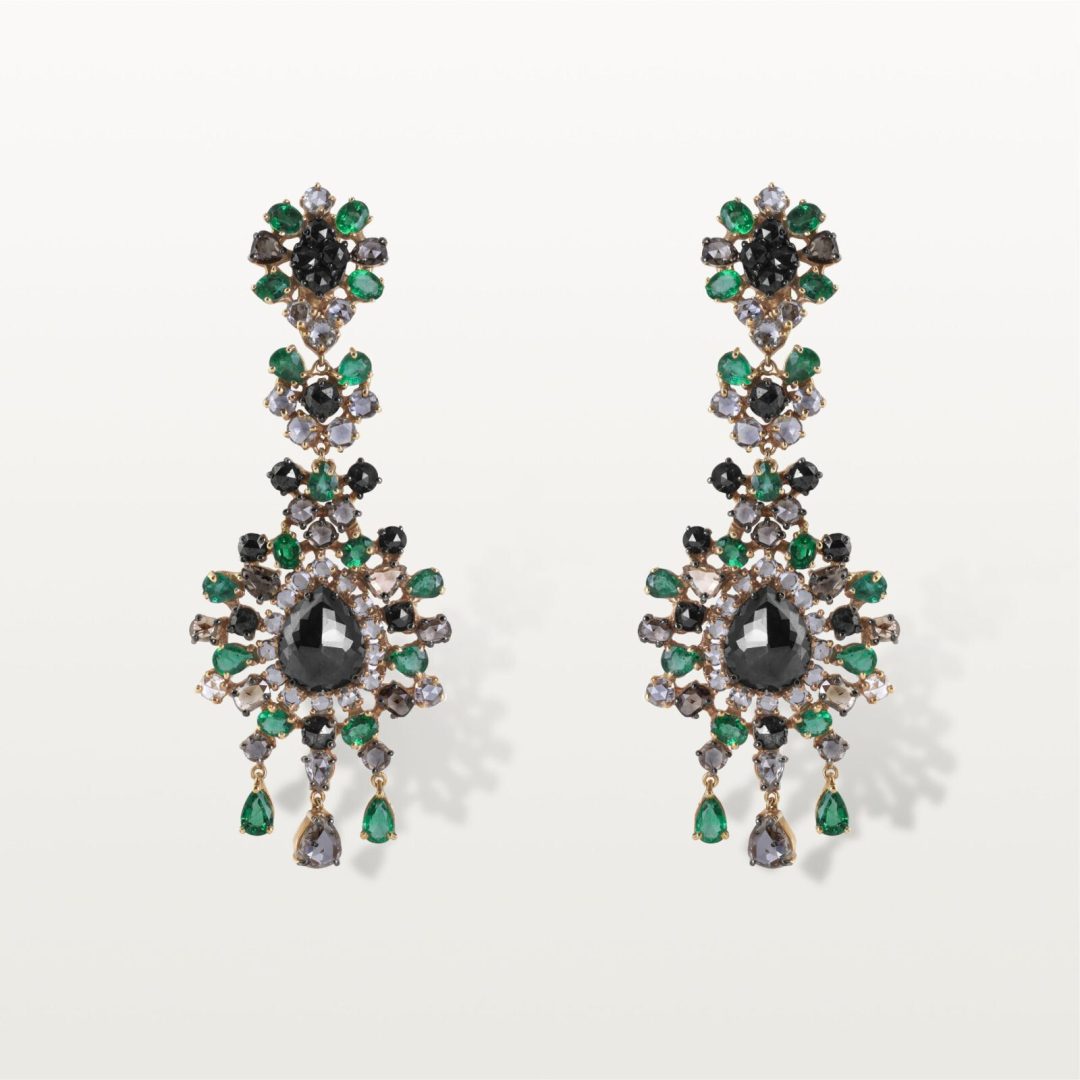 BOUCLES D’OREILLES LES IMPÉRIALES, NUIT D'ÉMERAUDE