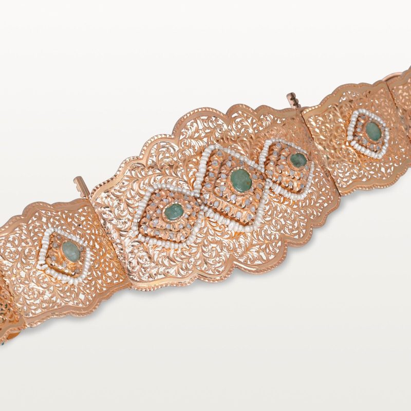 ceinture-or-mdama-achofnar-perles-beldi-ancien-bijoux-traditionnelles-marocain-hommage-au-passé 2 – Modifié