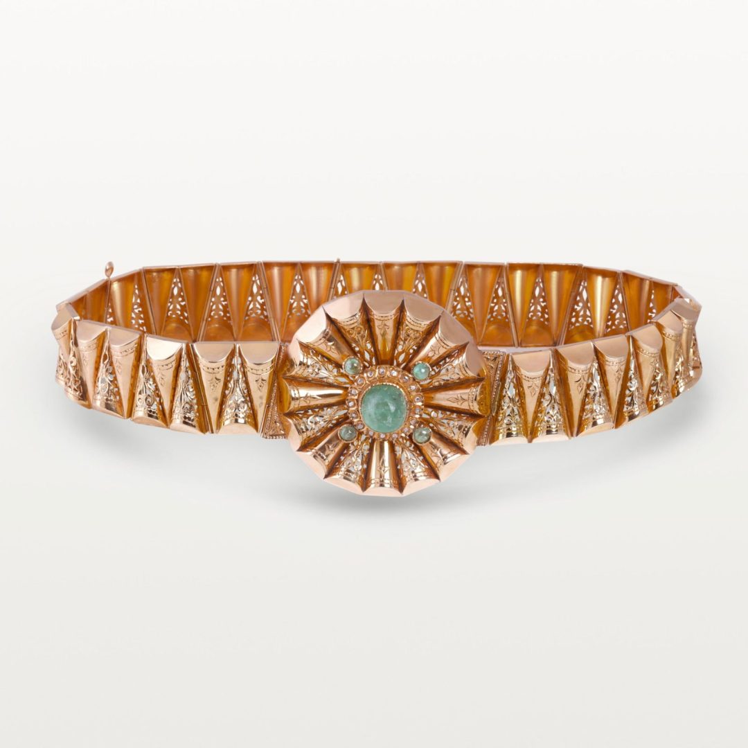 CEINTURE MDAMA "HRICHYIA" HOMMAGE AU PASSÉ, MODULES CÔNÉS AJOURÉS
