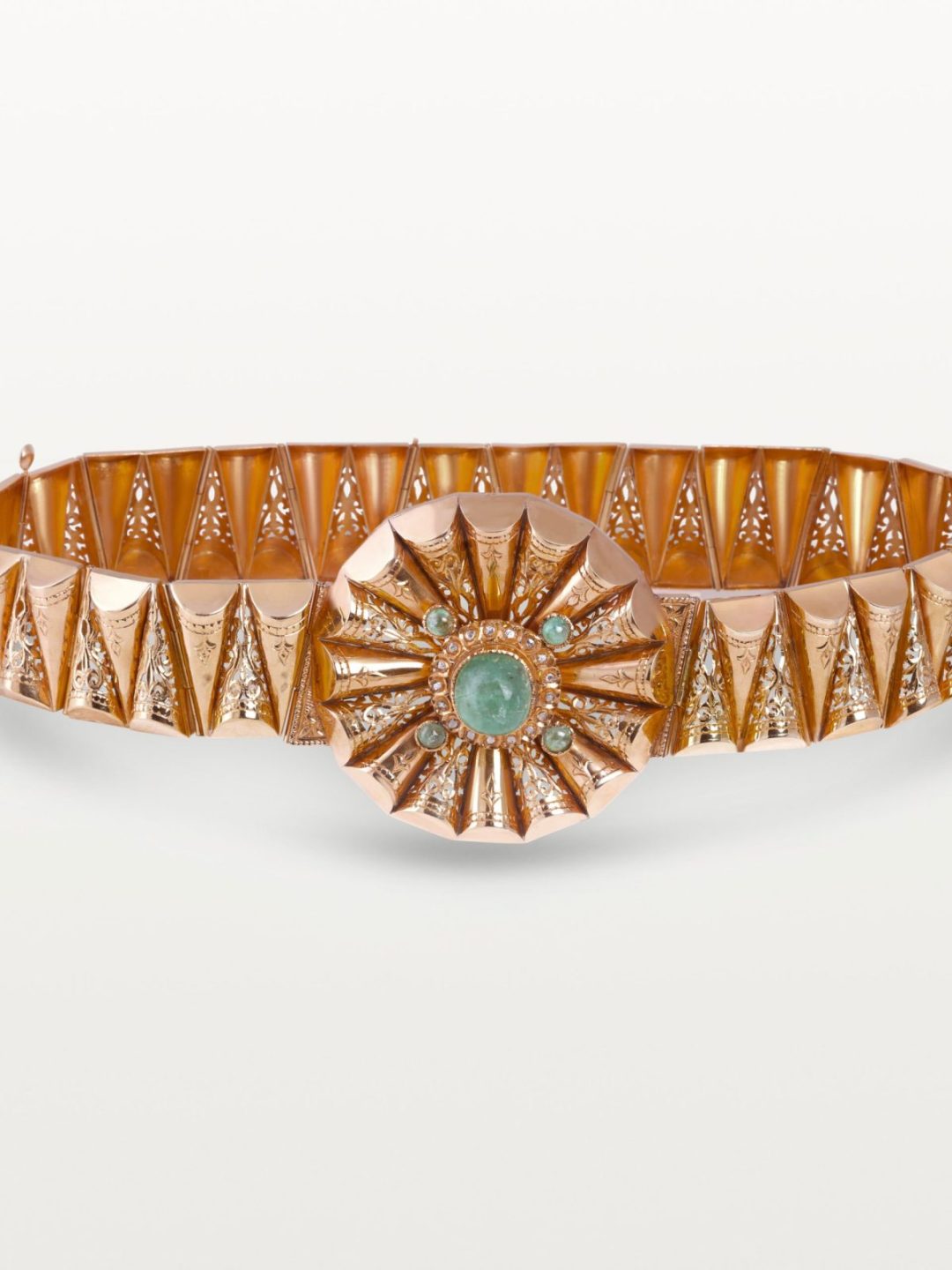 CEINTURE MDAMA "HRICHYIA" HOMMAGE AU PASSÉ, MODULES CÔNÉS AJOURÉS