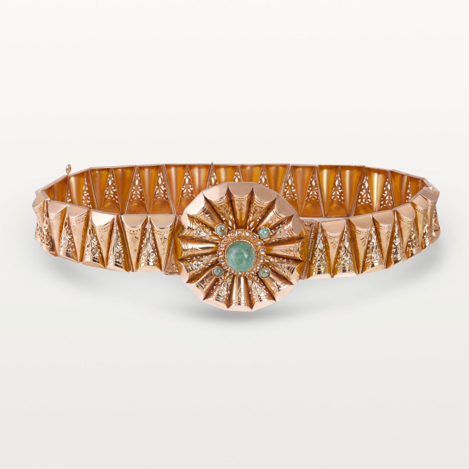 CEINTURE MDAMA "HRICHYIA" HOMMAGE AU PASSÉ, MODULES CÔNÉS AJOURÉS