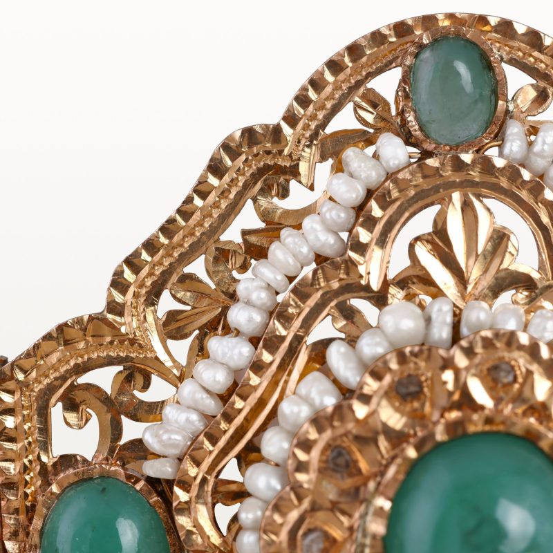ceinture-or-mdama-laachach-perlage-beldi-ancien-bijoux-traditionnelle-marocain-kara.s-hommage-au-passé 2