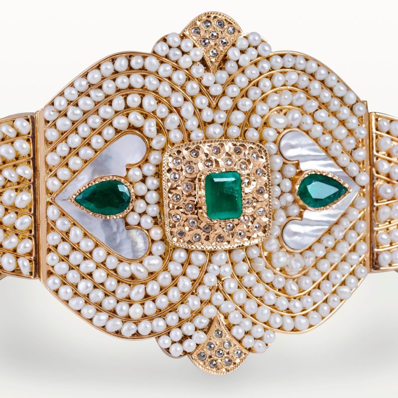 ceinture-or-mdama-perlée-nacre-emeraude-beldi-moderne-bijoux-marocain-kara.s-haute-joaillerie-hommage-au-passé 3