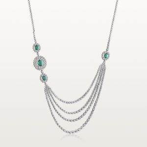 COLLIER LES IMPÉRIALES, RIVIÈRE À RANGS ET ÉMERAUDES