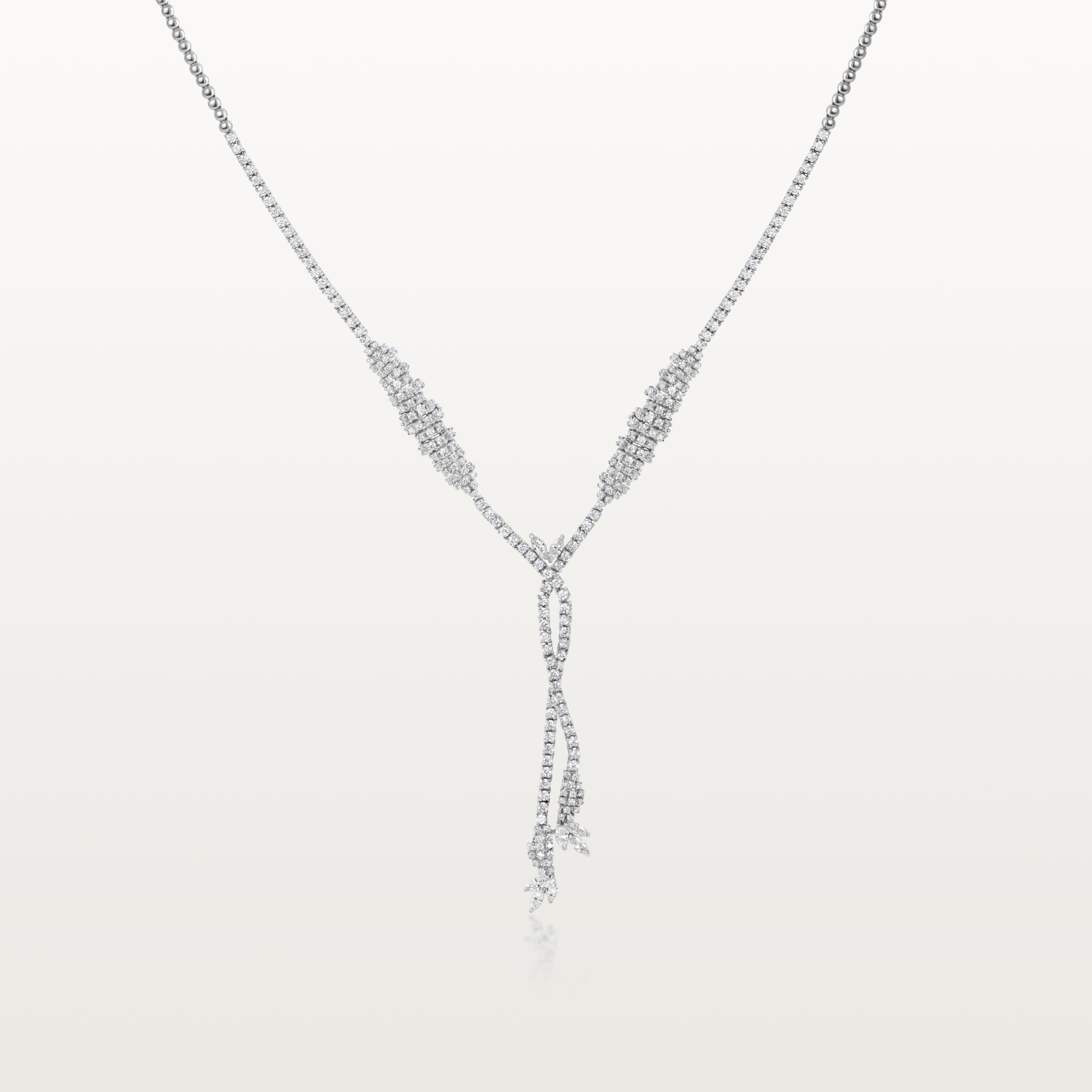 COLLIER LES IMPÉRIALES, DOUBLE CHUTE ENTRELACÉ