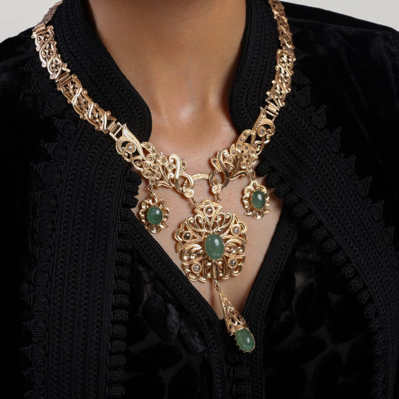 collier-tanguy-bijoux-marocain-beldi-haute-joaillerie-rosas-marron-kara.s-joaillerie-hommage-au-passé 2