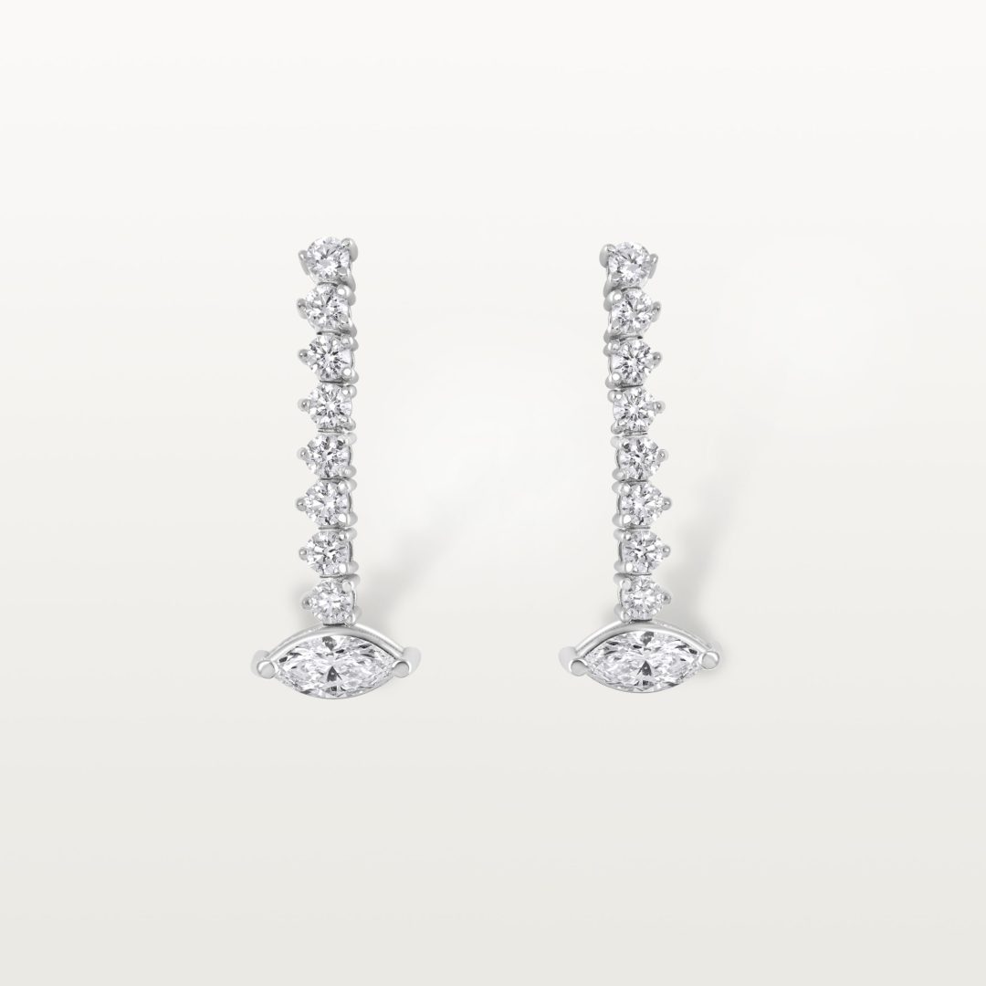 CHUTES LES KLASSIQUES, DIAMANTS RONDS ET MARQUISES