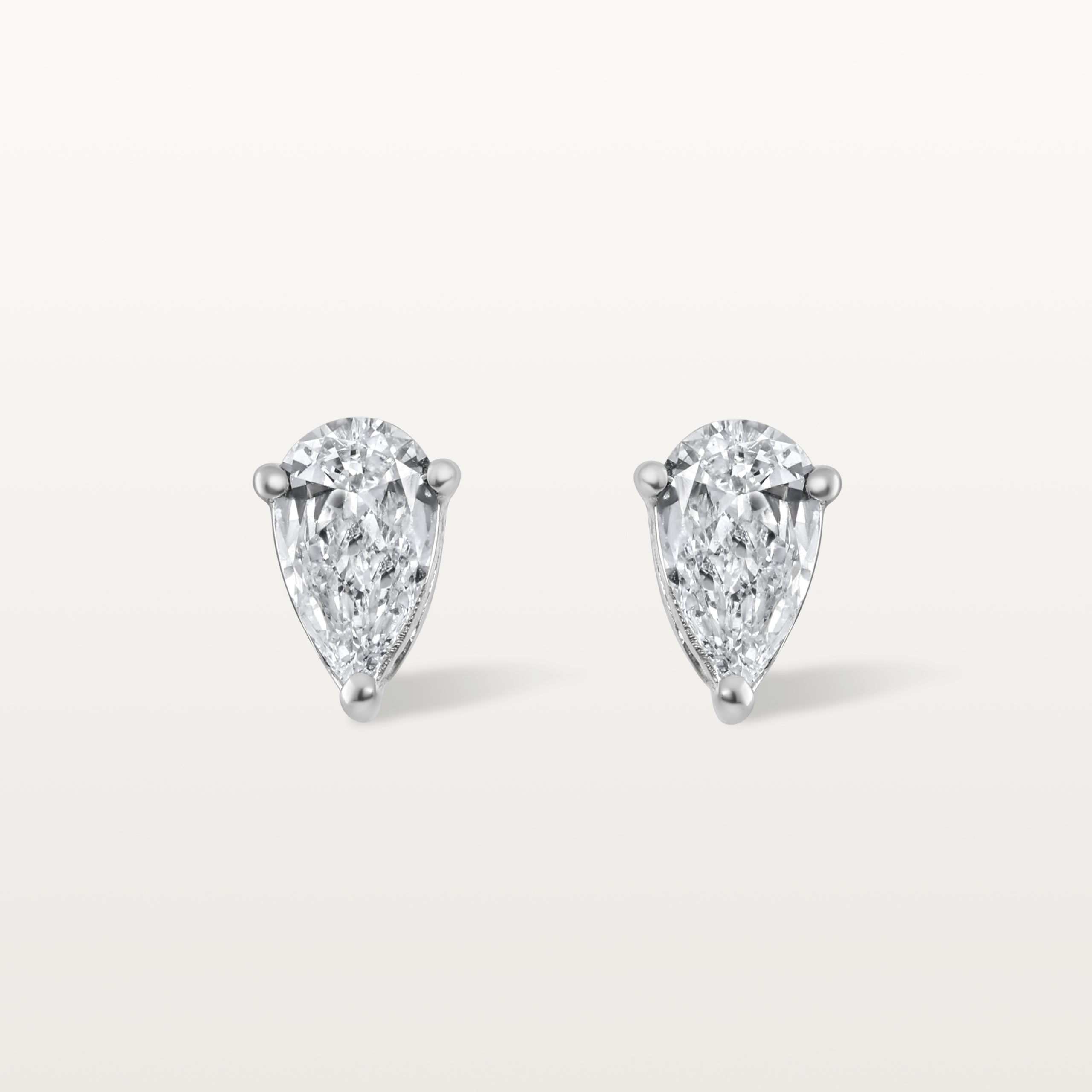 PUCES D’OREILLES LES KLASSIQUES, DIAMANTS TAILLE POIRE