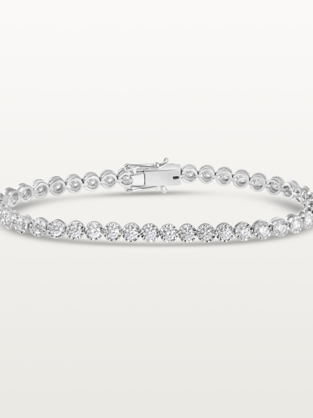 BRACELET TENNIS LES KLASSIQUES, DIAMANTS RONDS SERTIS CLOS