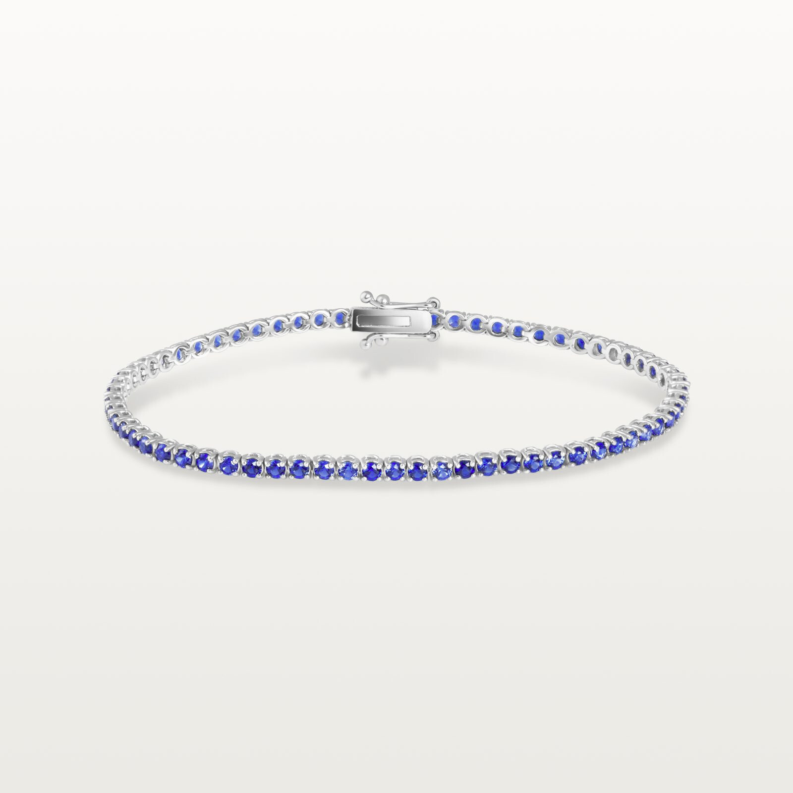 BRACELET TENNIS LES KLASSIQUES, SAPHIR BLEU
