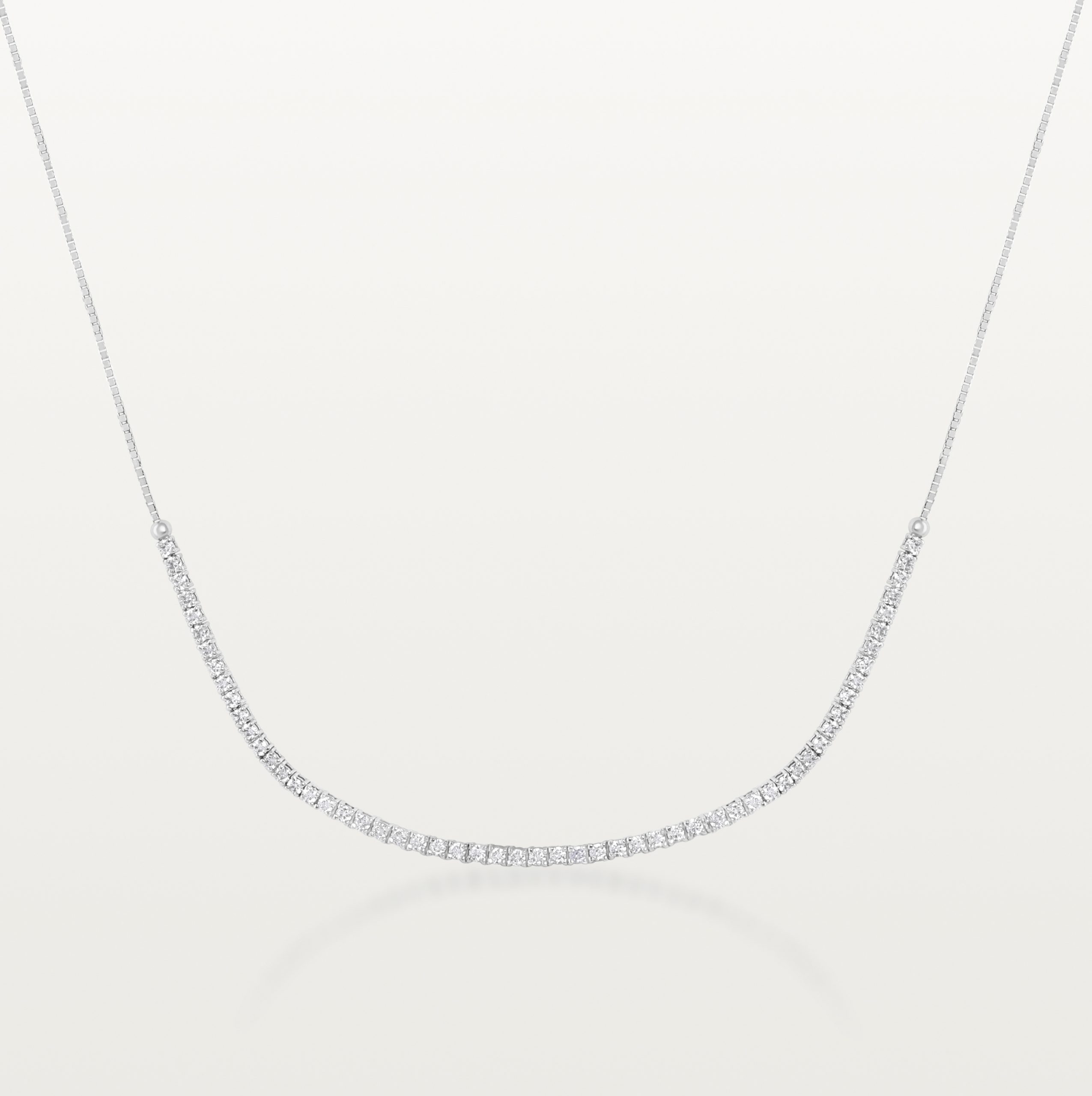 COLLIER RIVIÈRE LES KLASSIQUES DEMI-SERTI, DIAMANTS