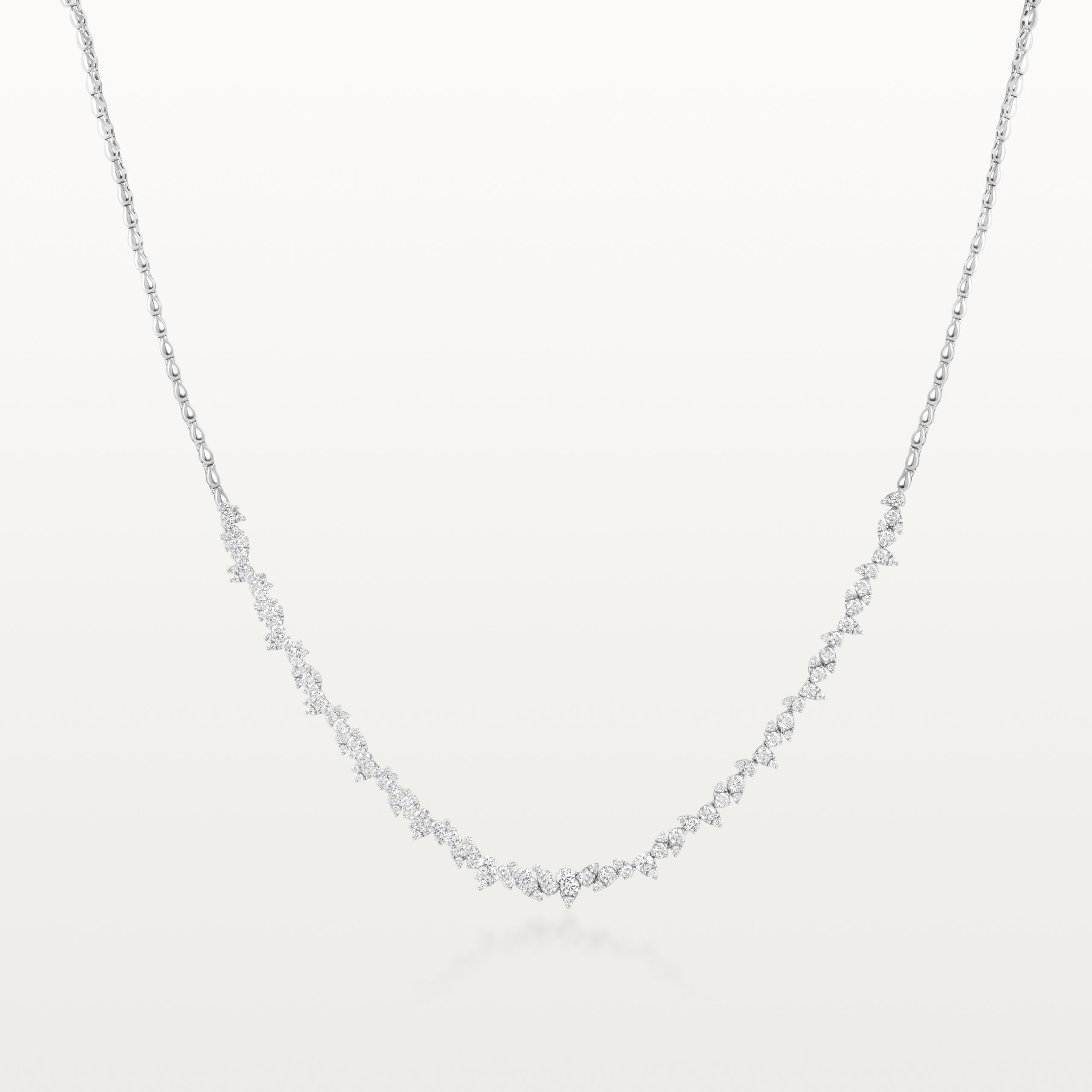 COLLIER RIVIÈRE LES KLASSIQUES DÉSTRUCTURÉ, DIAMANTS