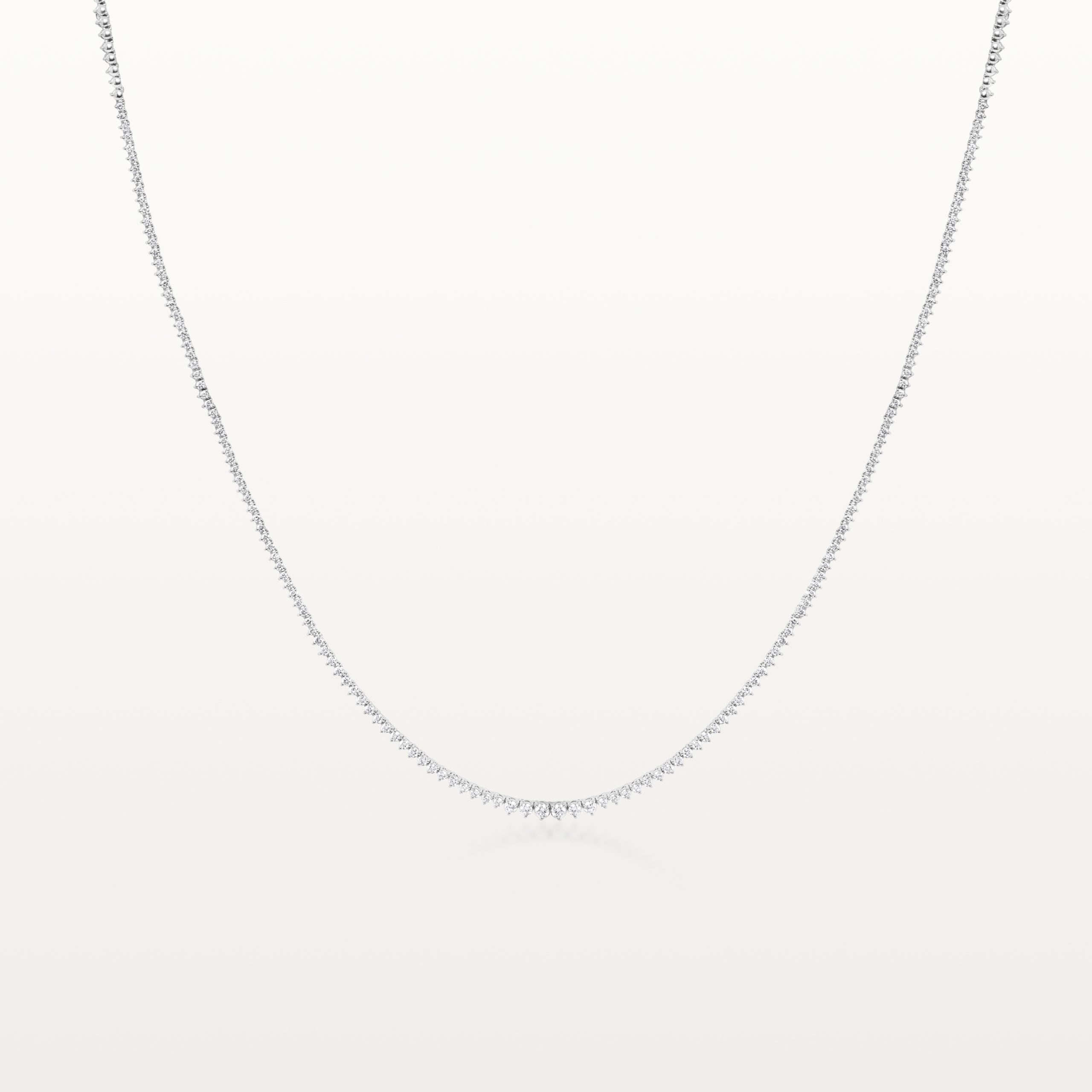 COLLIER RIVIÈRE LES KLASSIQUES, MODÈLE EN SERTI 3 GRIFFES